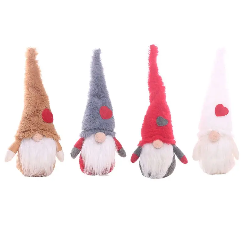 

Christmas Handmade Swedish Gnome Long Hat Santa Plush Doll Ornaments Xmas Holiday Home Party Decor Kids Gift