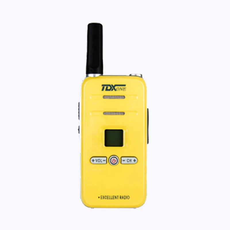 yellow Мини TDXONE TD-Q7 иди и болтай Walkie Talkie “иди и 5 Вт 16CH UHF400-480MHz 7 цветов КПК Удобно подходит для Baofeng Uv-5r UV82 Cb радио - Цвет: yellow