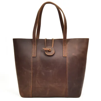 

Women's Leather Handbag Vintage Handbag Mother Bag Lady Out Shopping