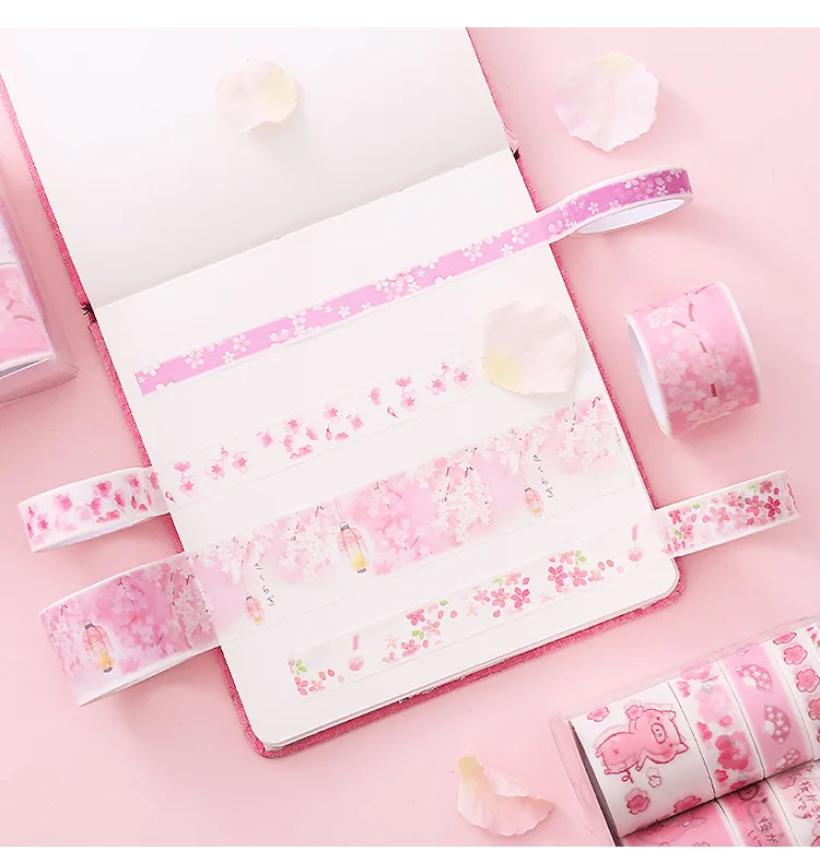 W0029 Color Washi Tape 10 Volume Gift Set PDA Material Adhesive Paper Tool DIY Decoration Washi Tape