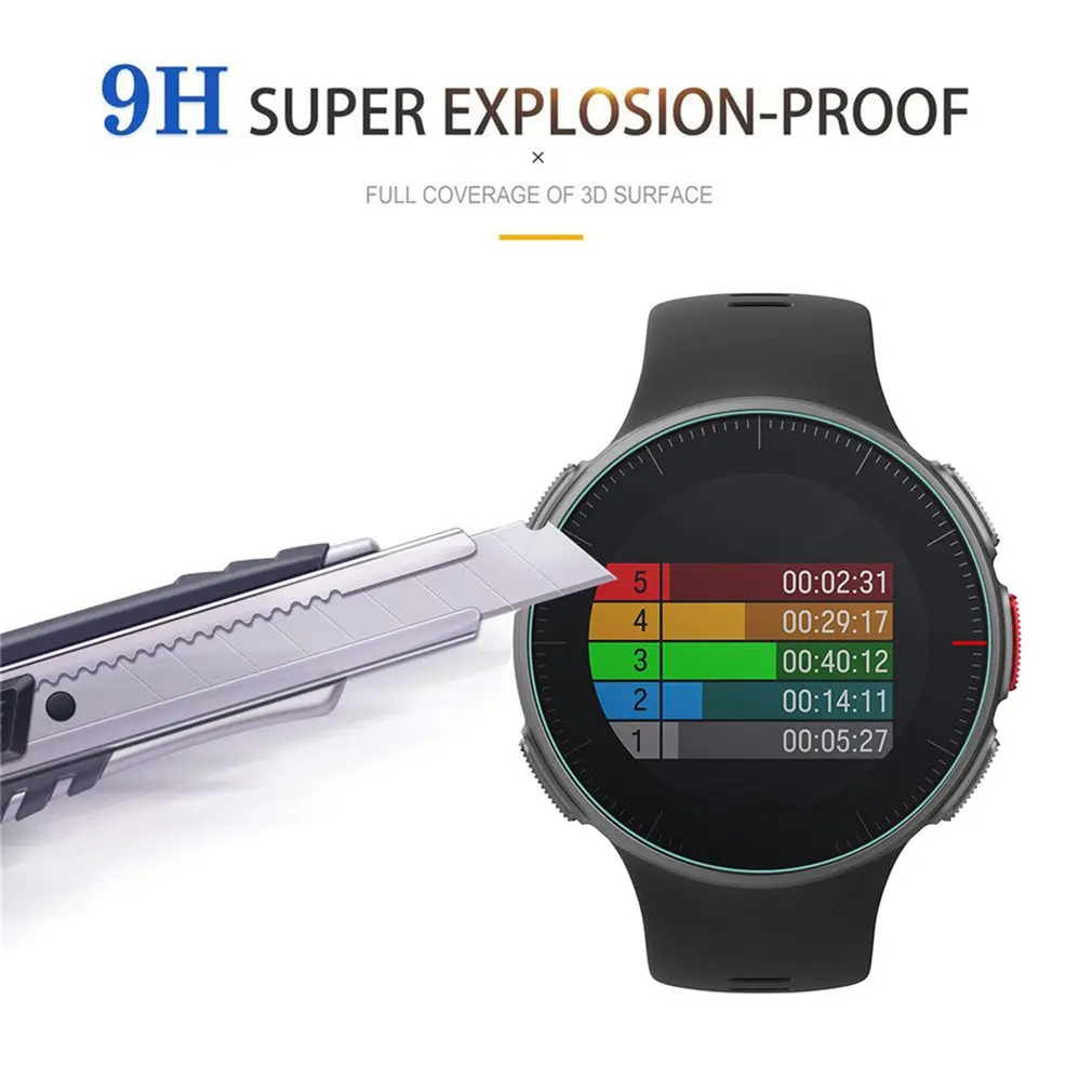 For Polar Vantage M / V Watch Screen Film Tempered Glass High Hardness Explosion-Proof Protective Film 3Pcs