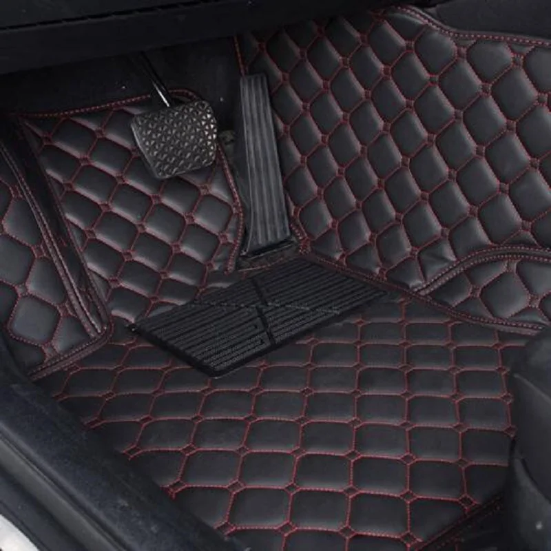 

Custom car car floor mats for Hyundai Genesis Coupe i35 Elantra Waterproof leather Anti-slip carpet