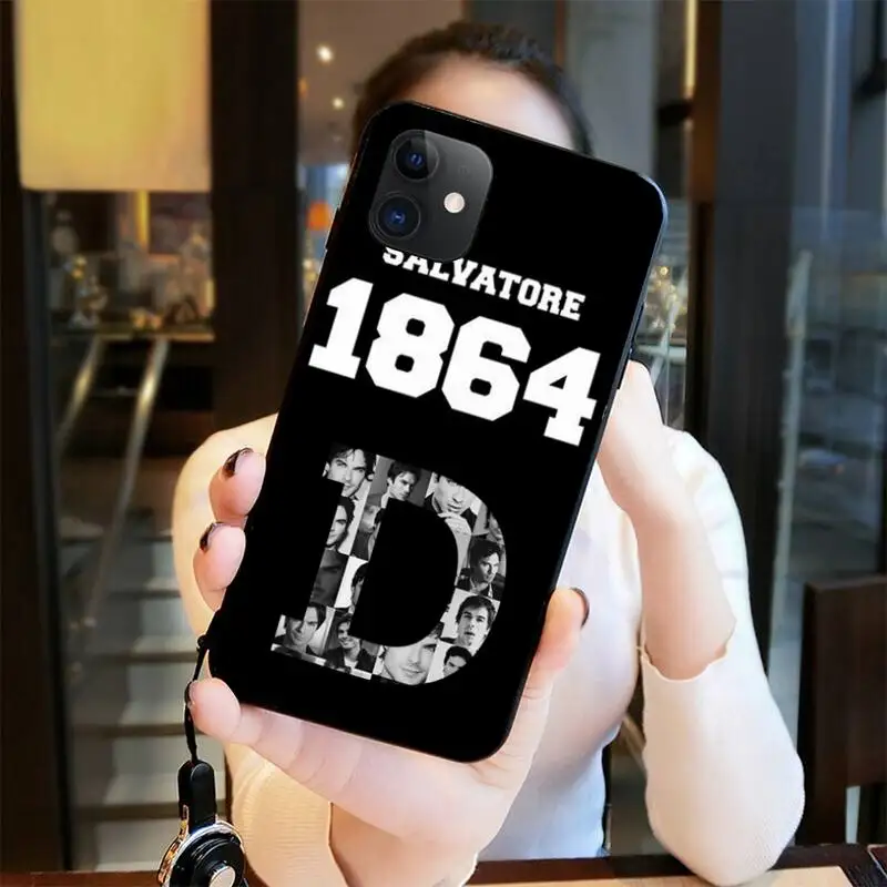 HUAGETOP Дневники вампира Стефан Деймон Сальваторе черный чехол для телефона iPhone 11 pro