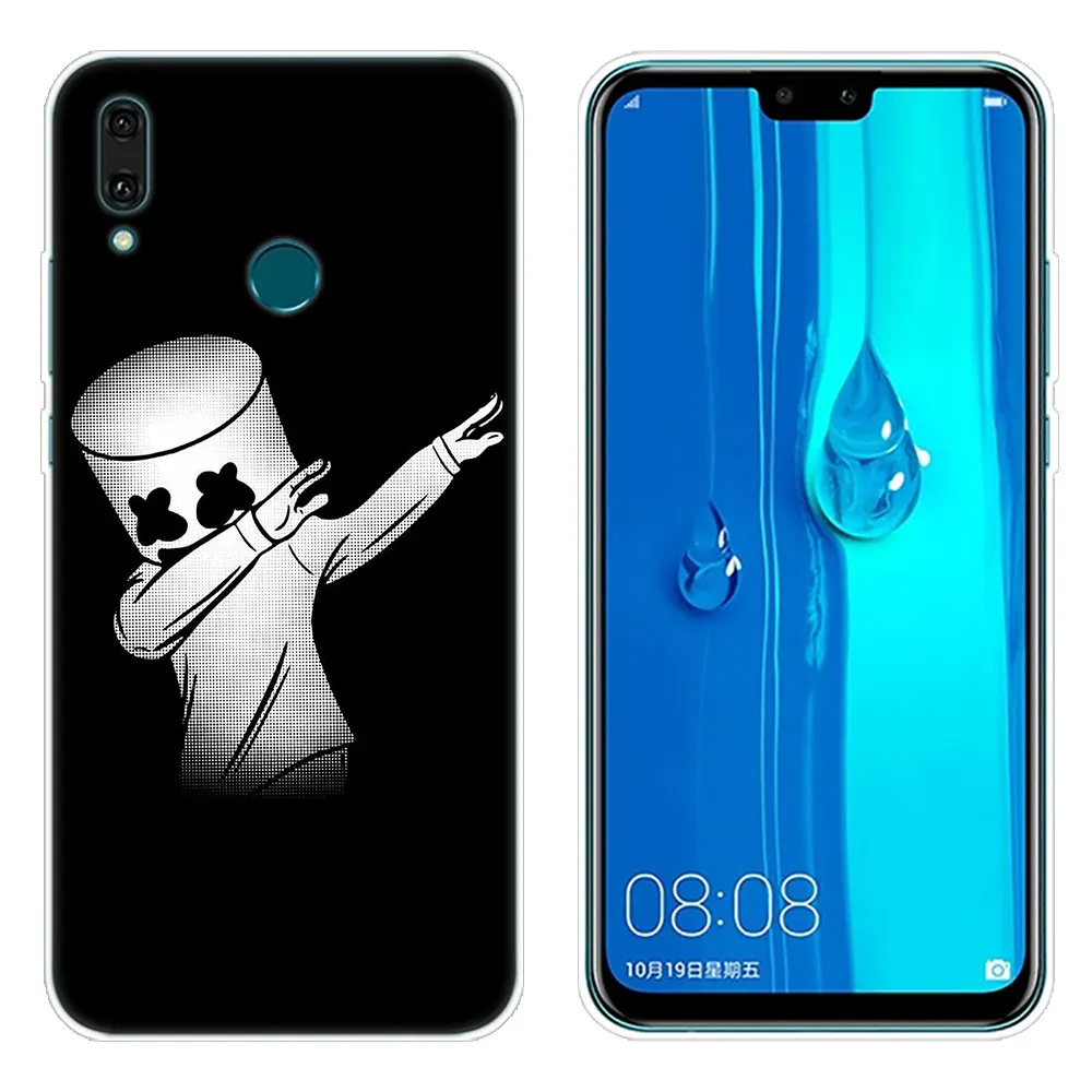 002 Роскошный мягкий чехол DJ marshmallow для huawei mate 30 20 Lite 10 Pro Y5 Y6 Y7 Pro Y9 Prime Y6 Pro Модный чехол - Цвет: 002