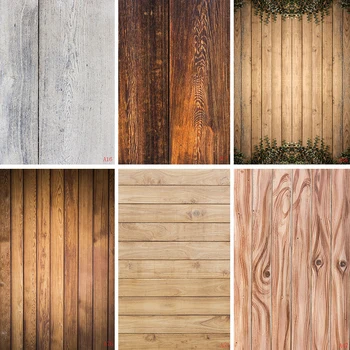 

Nitree Vinyl Retro Wood Floor Cosmetic Tool Background Food Drink Accessories Photo Studio Photography Backdrop Vertical