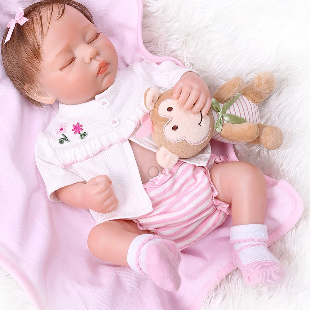 Укоренившиеся волосы 49 см bebe reborn кукла для маленьких девочек для сна новорожденные младенцы полное тело Мягкие силиконовые реалистичные детские Игрушки для ванны подарок