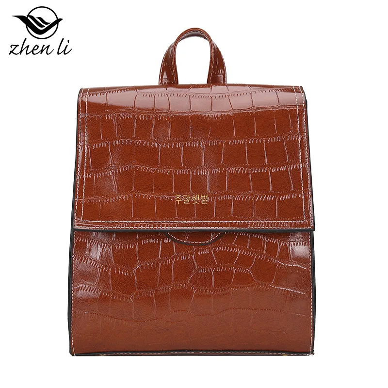 

Zhenli Women's Fashion Bags 2019 Pu Geometry Graphics Japanese Style Backpack Amazon Bag Wholesale