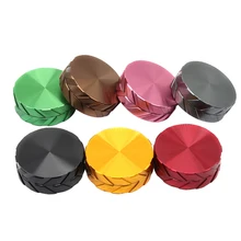 1 шт. алюминиевый сплав 2 слоя 63 мм табак травяной измельчитель Травяные специи устройство для измельчения, курение аксессуары для труб мясорубка