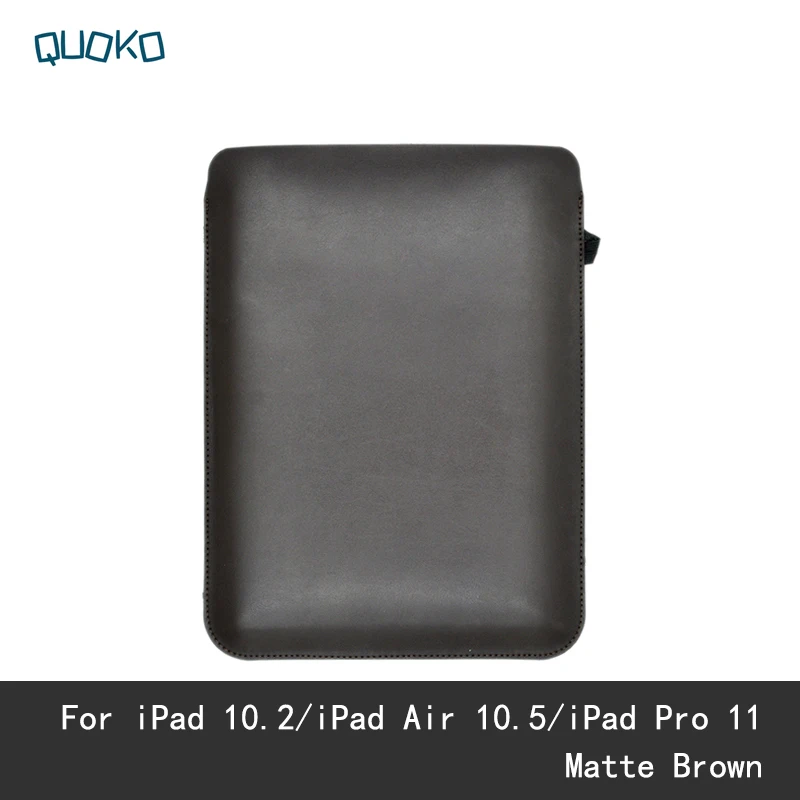 Простой Стильный чехол для iPad 10,2, iPad Air 10,5, Чехол для iPad Pro 12,9, 3-го поколения, чехол для планшета, кожаная сумка - Цвет: 11 inch M-Brown