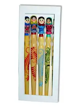 

Pen Set 5 PCs Matryoshka in the box. R.