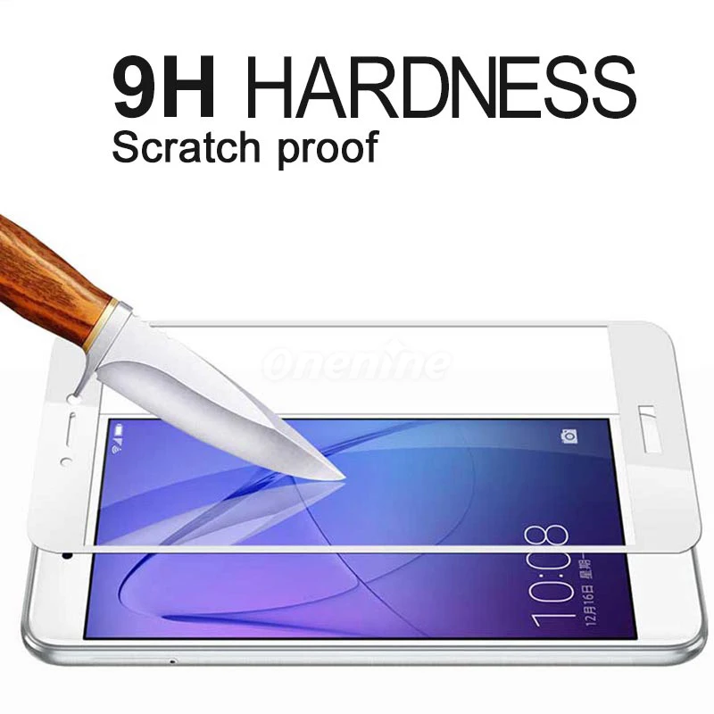 3D изогнутое закаленное стекло Onenine Защитная пленка для huawei P9 Lite Plus 2017 2.5D P9lite|tempered