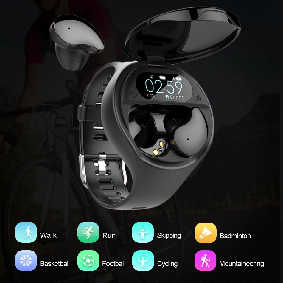 Смарт часы KEPHE для мужчин Bluetooth наушники пульсометр кровяное давление женщин 2020 Android IOS|Смарт-браслеты| |