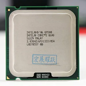 Processeur Intel Core2 Q9500 pour ordinateur de bureau, Cache 6M, 2.83 GHz, 1333 MHz FSB, LGA775