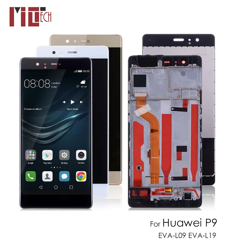 

Original LCD For Huawei P9 Display Touch Screen with Frame Replacment For Huawei P9 LCD Display Digitizer EVA-L09 L19 L29