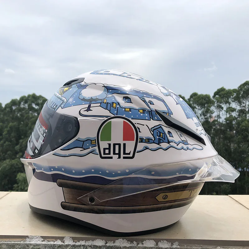 Мотоциклетный шлем с открытым лицом GP-R спойлер Снежный дом Для мужчин женщин