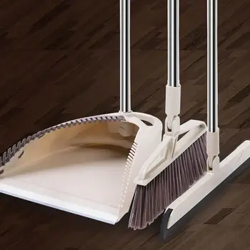 

3Pcs/Set Household Broom Dustpan Floor Cleaner Spin Mop Dust Pan and Brush Soft Bristle Broom Cleaning Sweeper Cleaning Tool