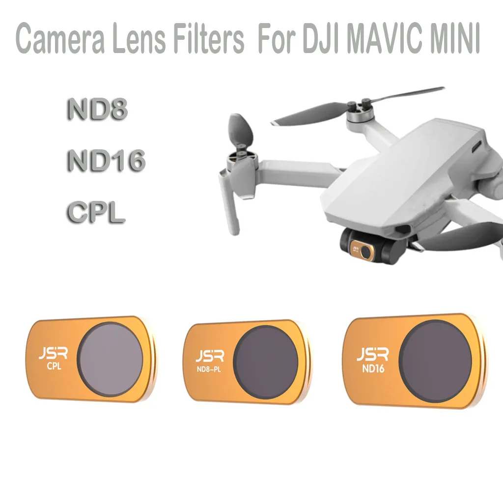 Лучшие продажи продуктов 3 шт. ND8+ ND16+ CPL фильтры для объектива камеры для DJI MAVIC MINI RC Дрон для Носимых устройств дропшиппинг