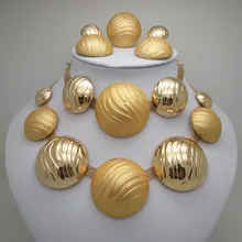 Дубай, Свадебные Ювелирные наборы, золотой цвет, ювелирный набор, модное ожерелье, серьги, браслет, набор для женщин, нигерийский ювелирный набор+ подарочная коробка