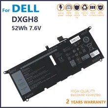 Batterie authentique pour ordinateur portable Dell XPS 13 7.6 9380 FHD, 9370 V, 52wh, nouveau, ORIGINAL, DXGH8 0H754V H754V P82G