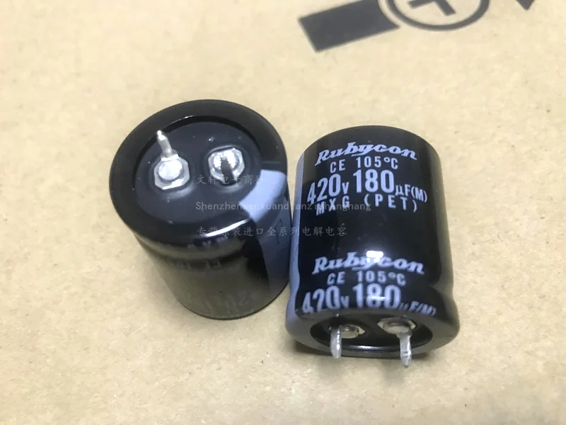 1 шт./2 шт. Япония Рубин RUBYCON 420v180uf mxg 25x30 мм алюминиевый электролитический конденсатор с алюминиевой крышкой, Odroid реальные 180 мкФ 420v