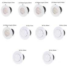 1PC Adjustable Air Ventilation Cover Round Ducting Ceiling Wall Hole Air Vent Grille Louver Kitchen Bath Air Outlet Fresh System