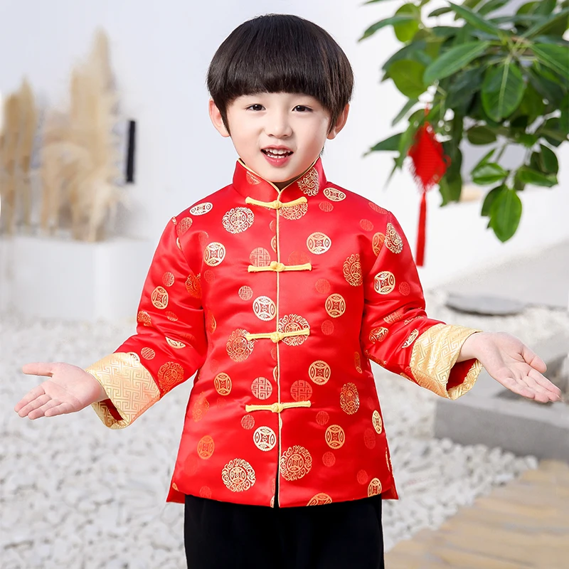 Conjunto ropa para niños, trajes chinos tradicionales, traje Tang estilo 2 piezas, Tops + Pantalones, ropa para niños y niñas - AliExpress Madre y niños