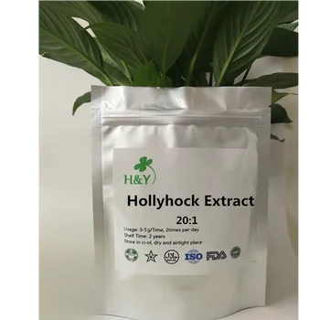 

150-1000g Free Shipping Natural Hollyhock /Marshmallow Extract/Althea Officinalis Extract Powder 20:1 In Stock