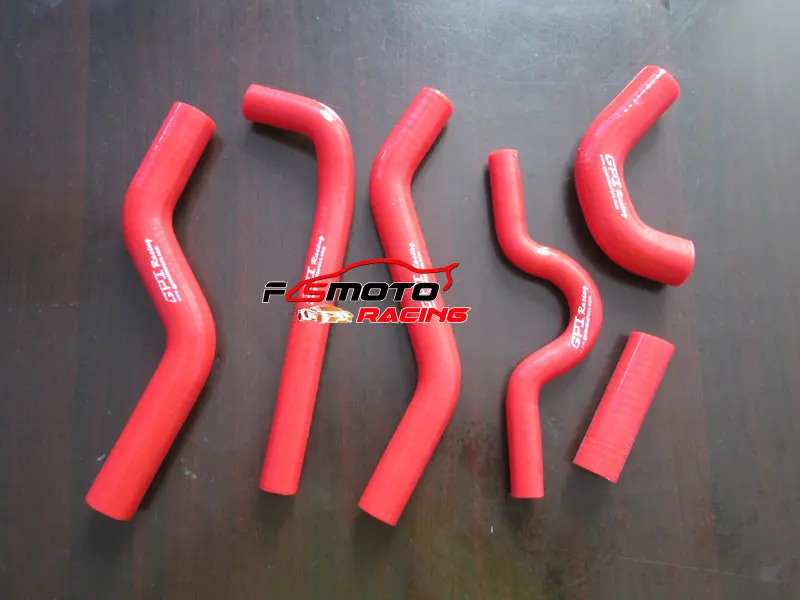 Для Kawasaki KXF250 KX250F Радиатор силиконовый шланг комплект 07 08 2008 2007 - Цвет: red