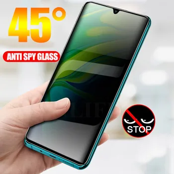 

100D Curved Anti Spy Tempered Glass for Xiaomi Mi Note 10 10 Pro 9T A3 Privacy Anti-Peep Screen Protector Redmi Note 9S 8 Pro 8T