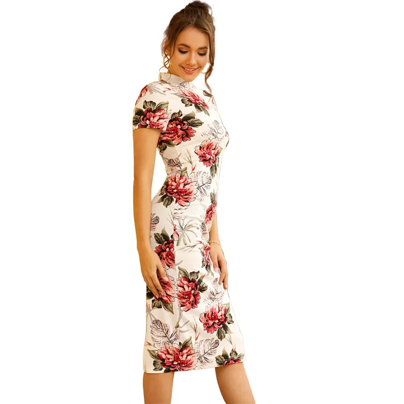 

Cheongsam Improved Version Dress Female Slim Slimming Young Retro Fashion Chinese 2020 Summer