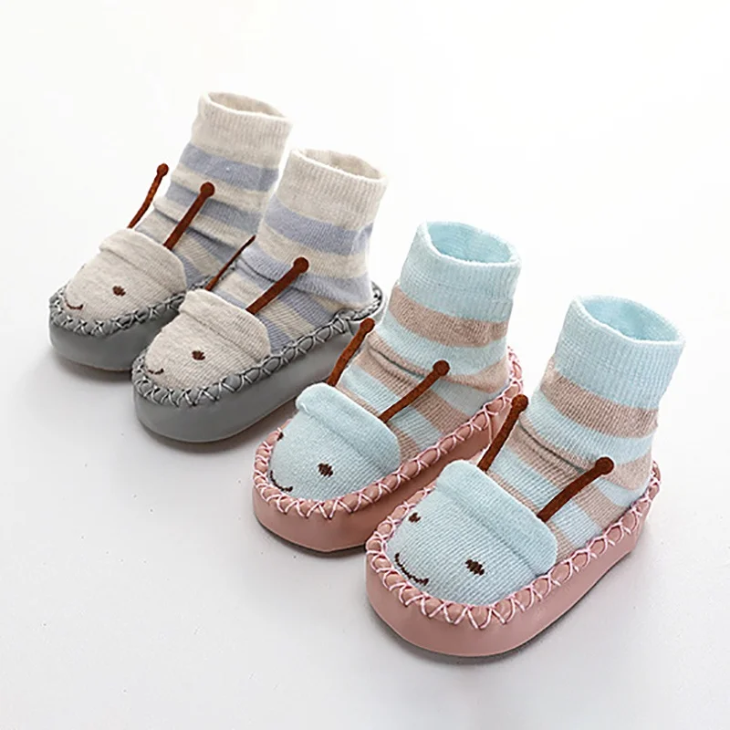 Зимние носки для маленьких мальчиков и девочек; chaussette; хлопковые гетры для малышей; детские носки-тапочки; нескользящие носки для малышей