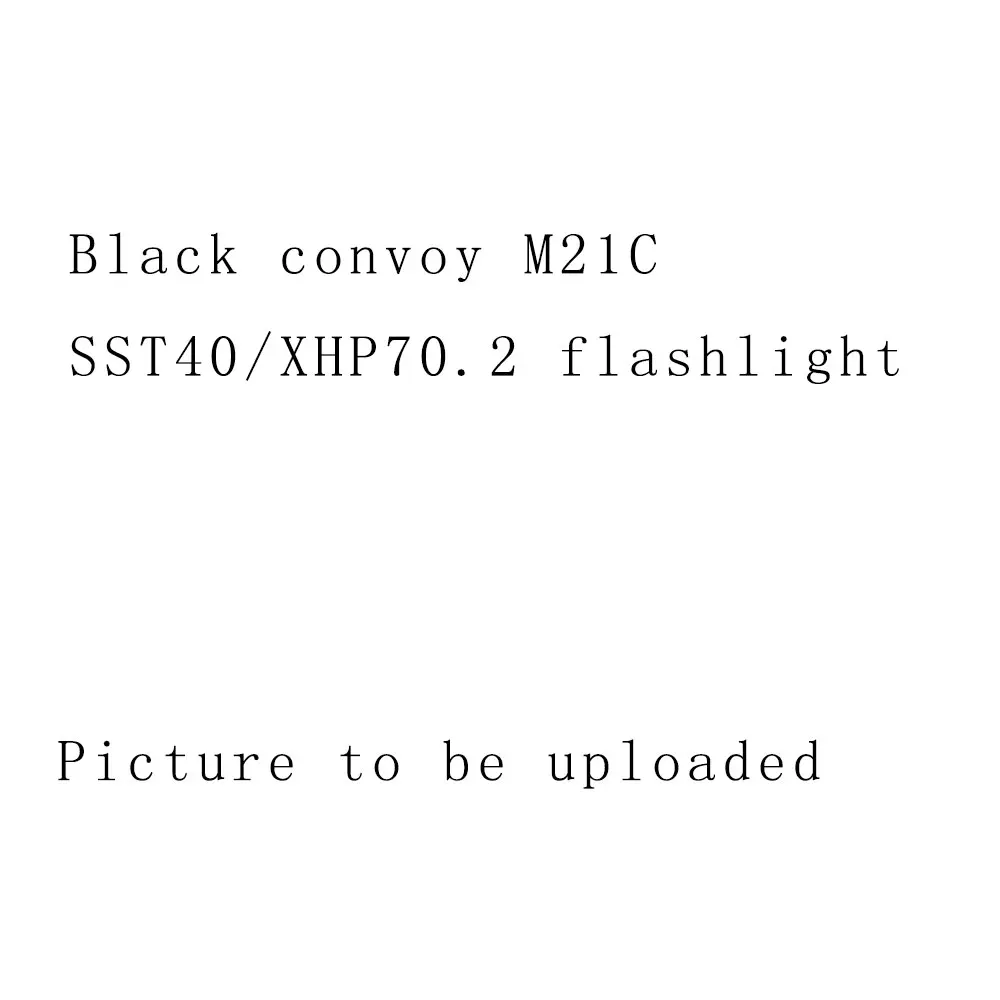 Черный фонарик convoy M21C SST40 XHP70.2 | Лампы и освещение