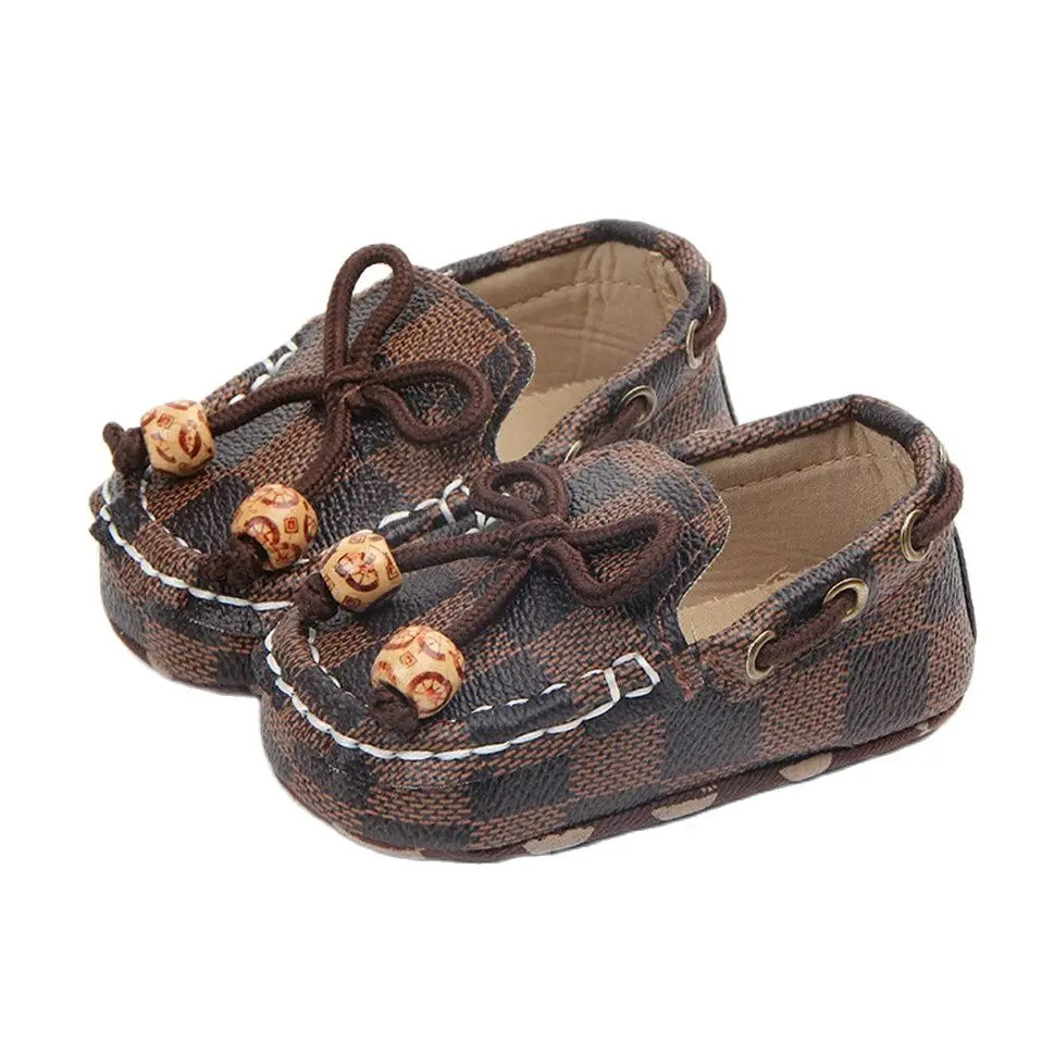 new fashion newborn baby boy shoes moccasins Patch Unisex Slip On plaid casual newborn toddler baby girl shoes|First Walkers| - AliExpress