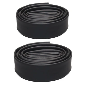 

2 Pcs Black 1M Heat Shrink Tube Electrical Sleeving Car Cable/Wire Heat Shrink Tubing Wrap, 25MM with 10MM