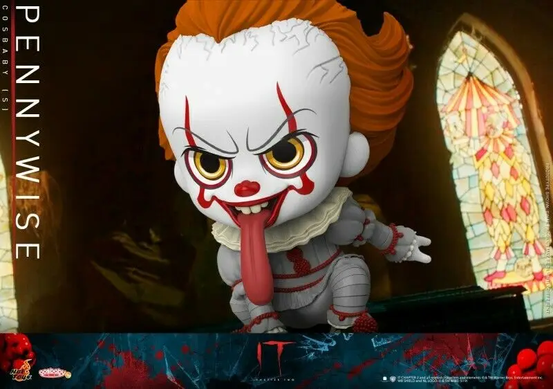 COSB684 COSB685 COSB686 11 см куклы горячие игрушки Cosbaby фигурка игрушка это: две головы PENNYWISE с сломанной рукой