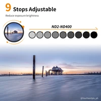 K&F Concept ND2 to ND400 Lens HD ND Filter Fader Easy to Variable Adjustable Neutral Density 49mm 52mm 58mm 62mm 67mm 77mm 82mm 2