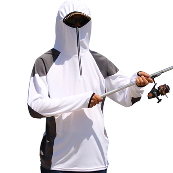 

Long Sleeves Tops Hoodie Sweatshirts Fishing Suit Zipper Blouse Breathable Fishing Jersey Quick Dry Fishing Clothing