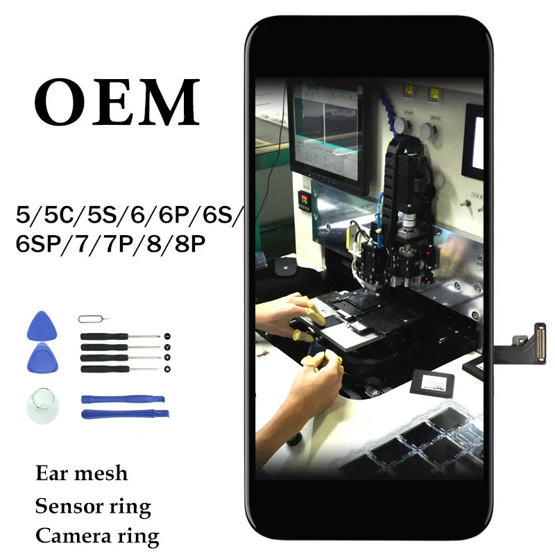 OEM For iPhone 6 6S 6P 6SP LCD Touch Screen Display For iphone 7 7P 8 8P 5 5S SE 5C Screen Replacement Digitizer Assembly
