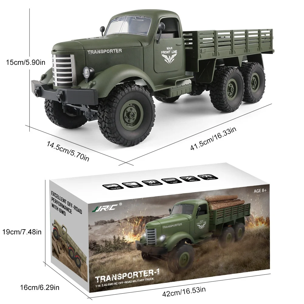 1:16 2,4G 6WD пульт дистанционного управления военные грузовики 6 колеса внедорожный Радиоуправляемый автомобиль модель армейский альпинистский автомобиль авто армейский грузовик игрушки для мальчиков