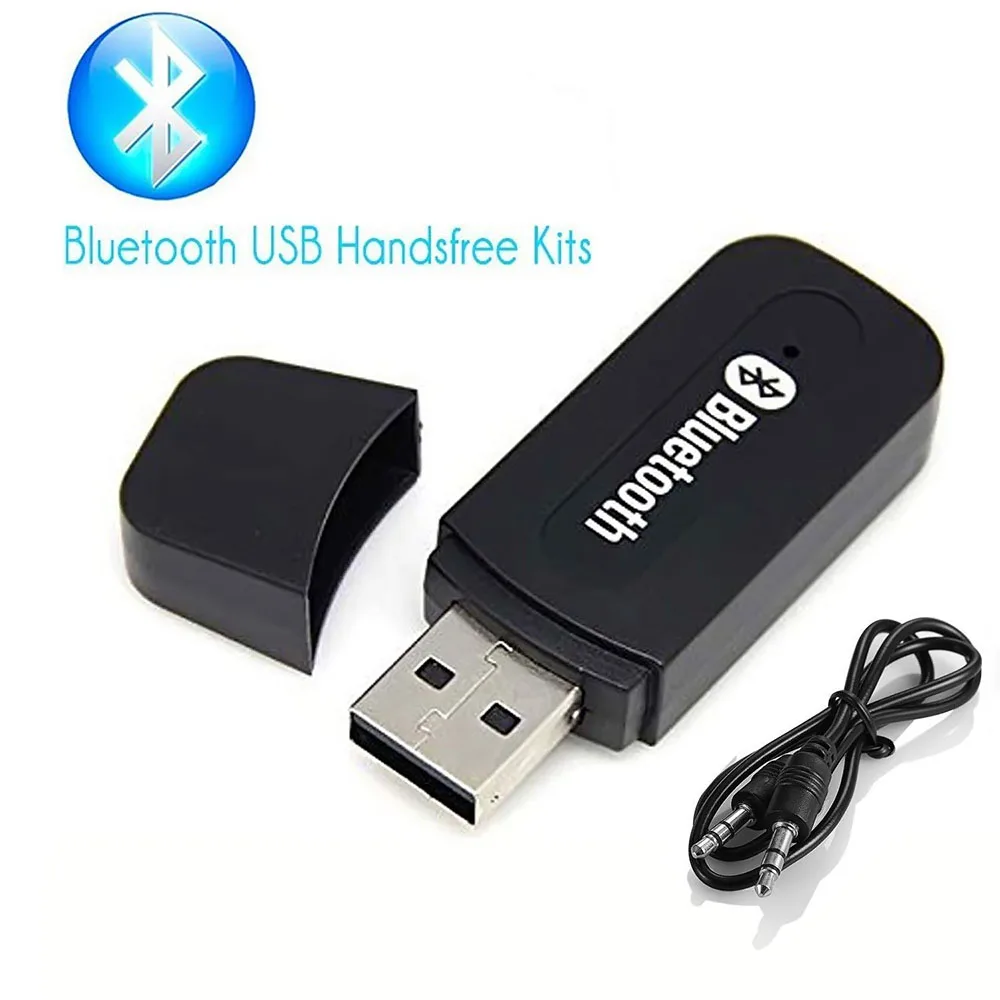 Adaptador receptor y receptor de música Bluetooth, Mini Adaptador de Audio inalámbrico USB, sistema de sonido para el hogar y el coche