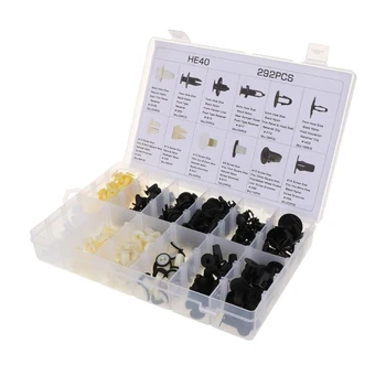 

292x Trunk Screw Rivets Set Car Bumper Fender For Auto Plastic Fastener Clips