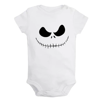 

The Nightmare Before Christmas Jack Skellington Halloween Newborn Baby Boys Girls Outfits Jumpsuit Print Infant Bodysuit Clothes