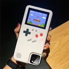 Полноцветный дисплей GameBoy чехол для телефона для iphone 11 Pro MAX чехол Ретро тетрис игра задняя крышка для iphone XS MAX 6 7 8 plus X XR