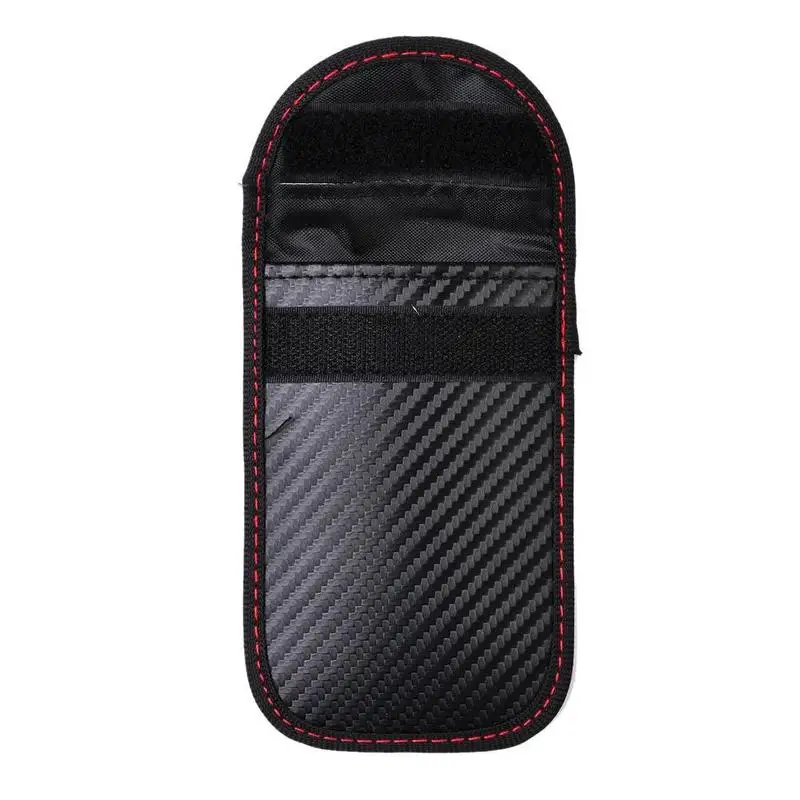1PCS Anti-Theft Keyless Entry Car Key Cover Signal Radiation Blocking Farady Bag Car Key Wallet Portable Security Keychain 4