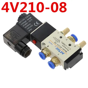 

Pneumatic Electric Solenoid Valve 5 Way 2 Position Control Air Gas Magnetic Valve 12V 24V 220V Coil Volt 4mm-12mm Hose Fittings