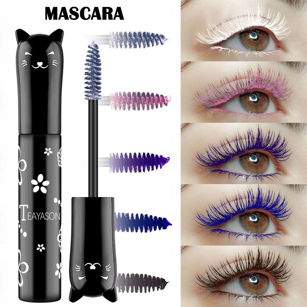 Цветная цветная тушь для ресниц водоСТОЙКАЯ макияжа 3D волоконная Удлиняющая MPwell