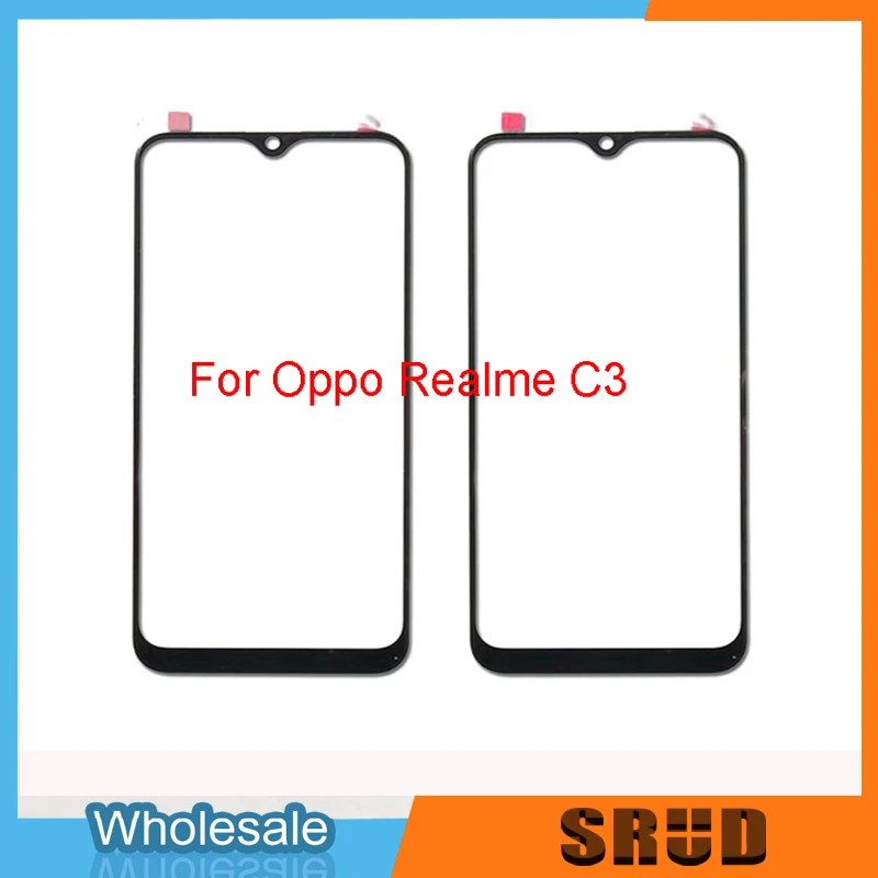 

LCD Touch Screen Front Outer Glass Lens With OCA Glue For OPPO Realme C3 C11 C12 C15 C17 C20 C21