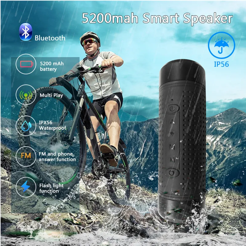JAKCOM OS2 наружная Колонка Беспроводная колонка Велоспорт Bluetooth динамик s Спорт Музыка бас динамик s освещение power Bank FM радио