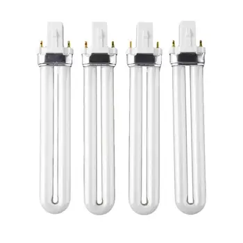 

NEW 4Pcs 9W Curing UV Gel Lamp Gel Nail Art Dryer Light Bulb Tube Replacement