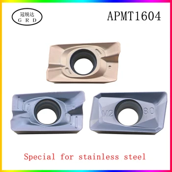

High quality Car blade APMT1604PDER FM/H2/M2/XM stainless steel turning tool APMT1604 is used with turning tool lever lathe tool